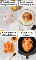 Air Fryer Whole Chicken (Costco Rotisserie Style) - Clean Eating Kitchen