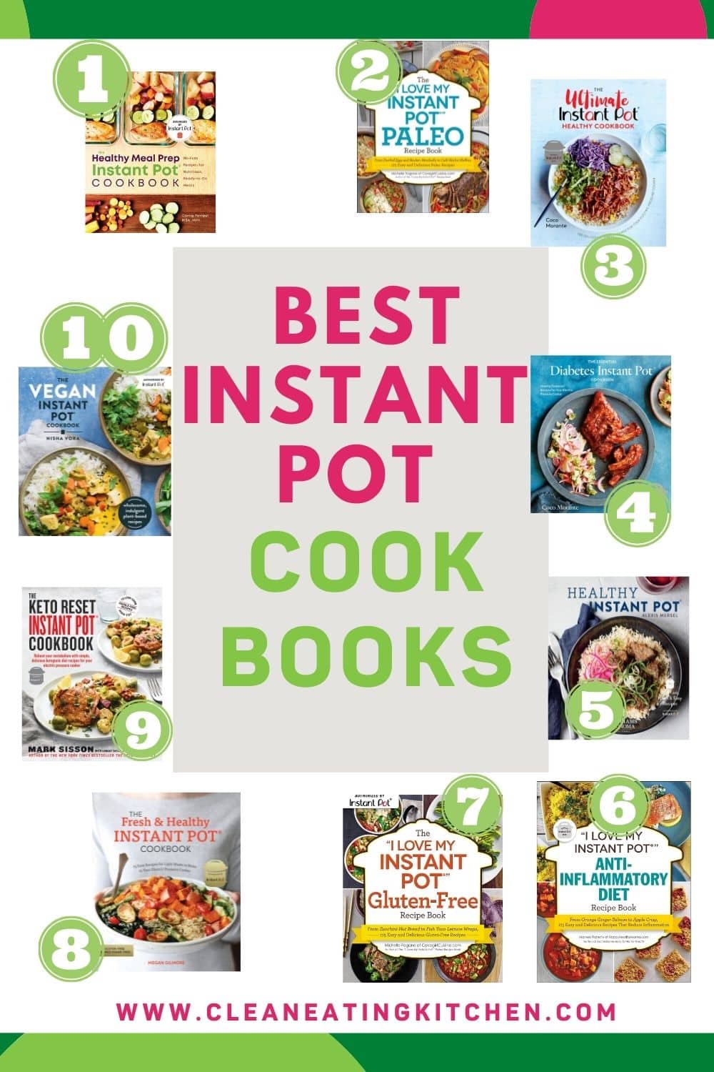 11+ Best Healthy Instant Pot Cookbooks (2023) - Clean Eating Kitchen