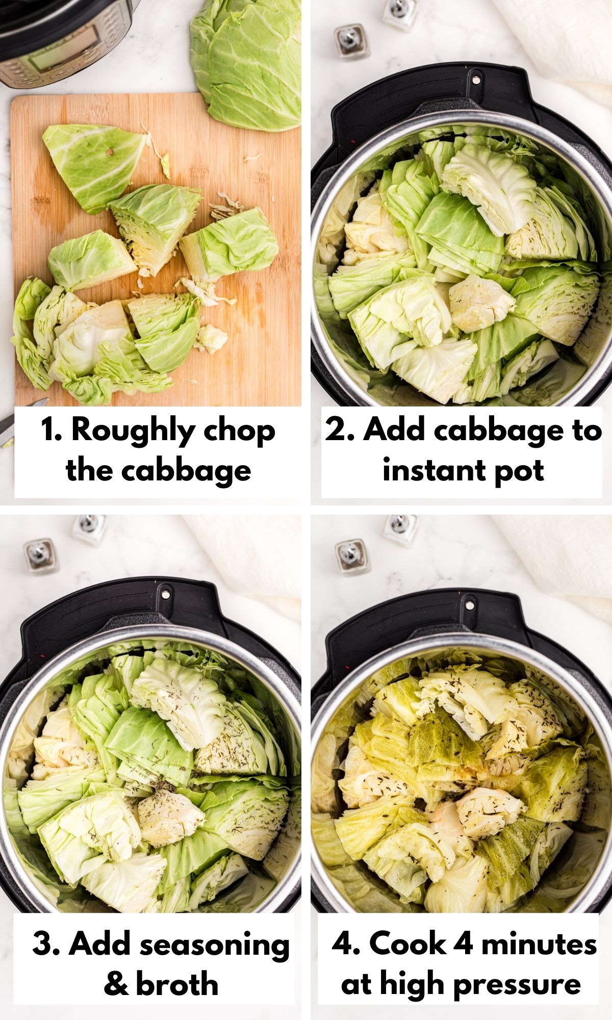 How to cook cabbage in the instant pot.