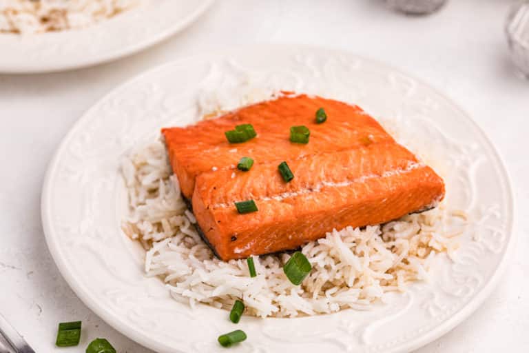 instant pot salmon with rice