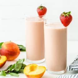 strawberry peach smoothies