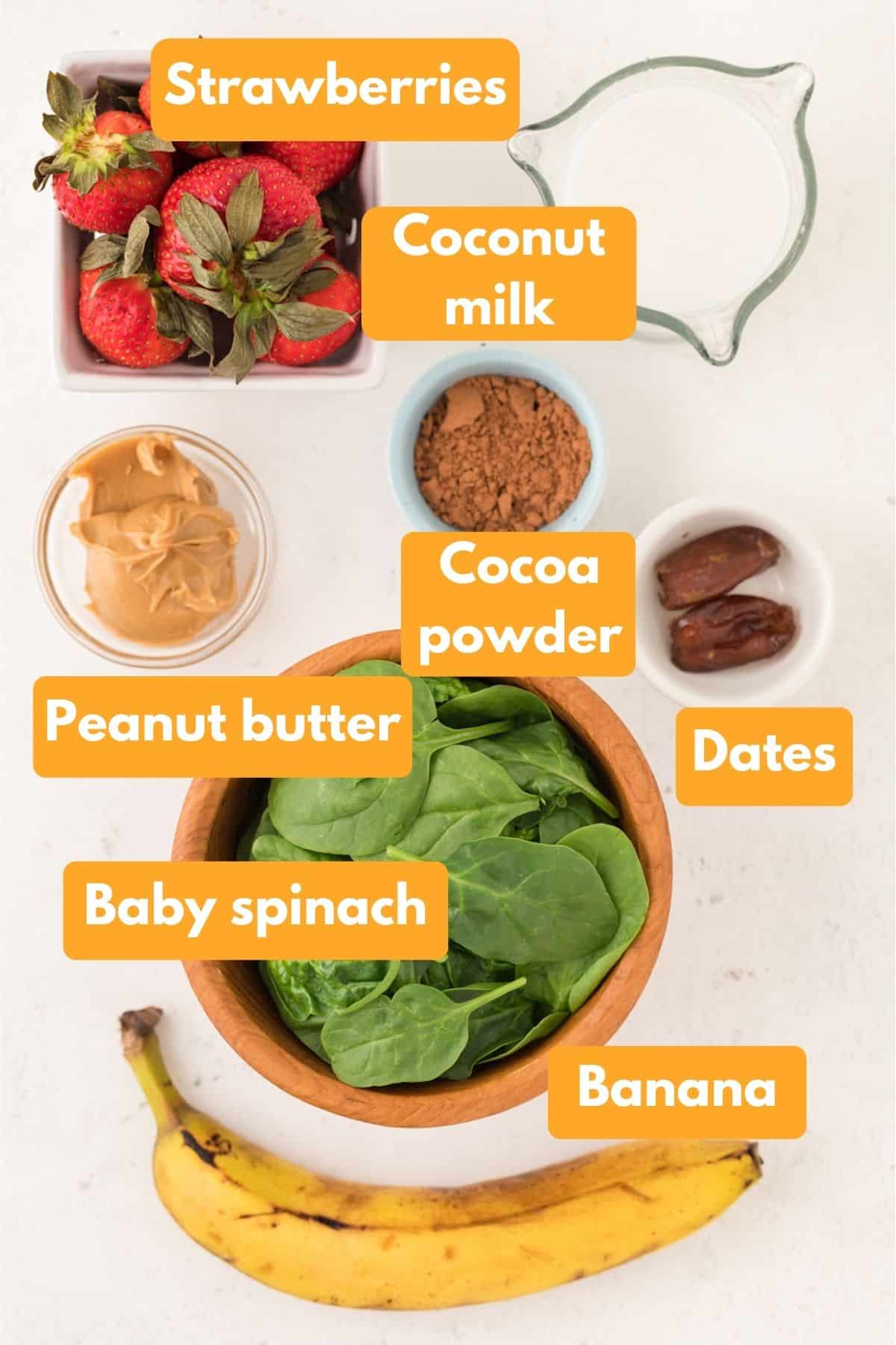 ingredients for weight gain shake.