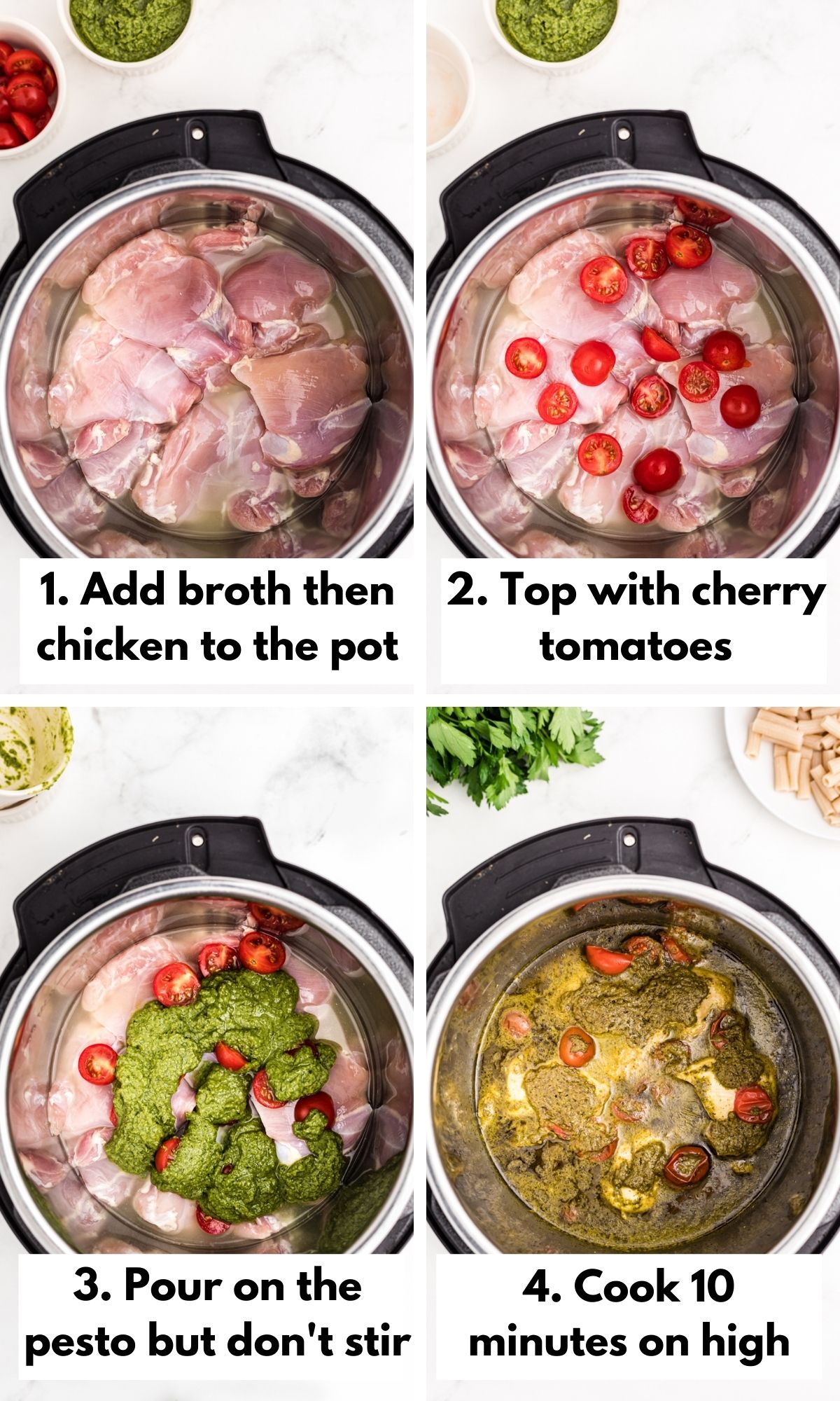 how to make pesto chicken in the instant pot