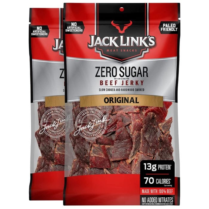 jack links zero sugar beef jerky.