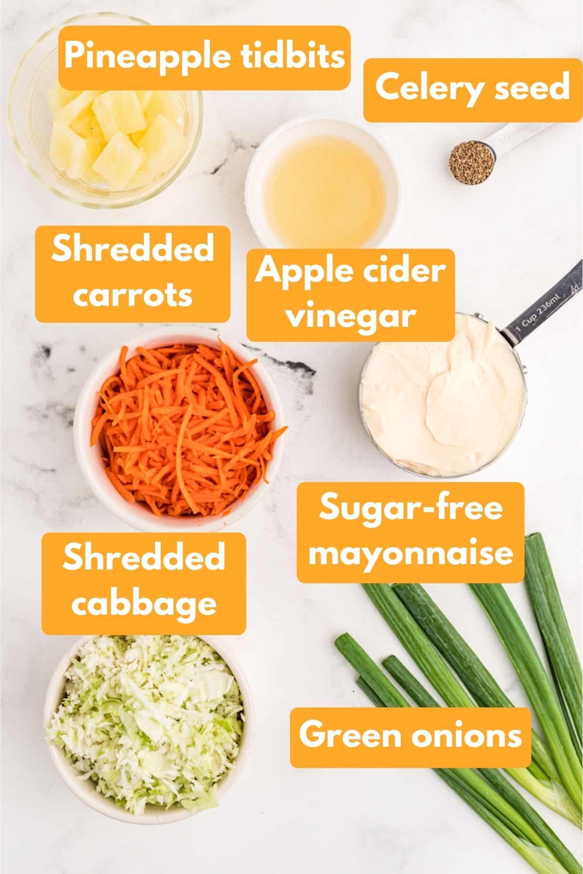 ingredients for whole30 coleslaw
