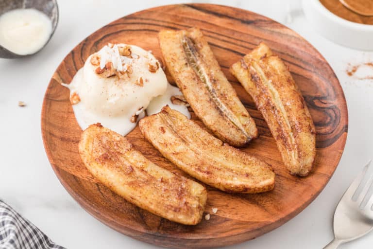 air fryer bananas with cinnamon