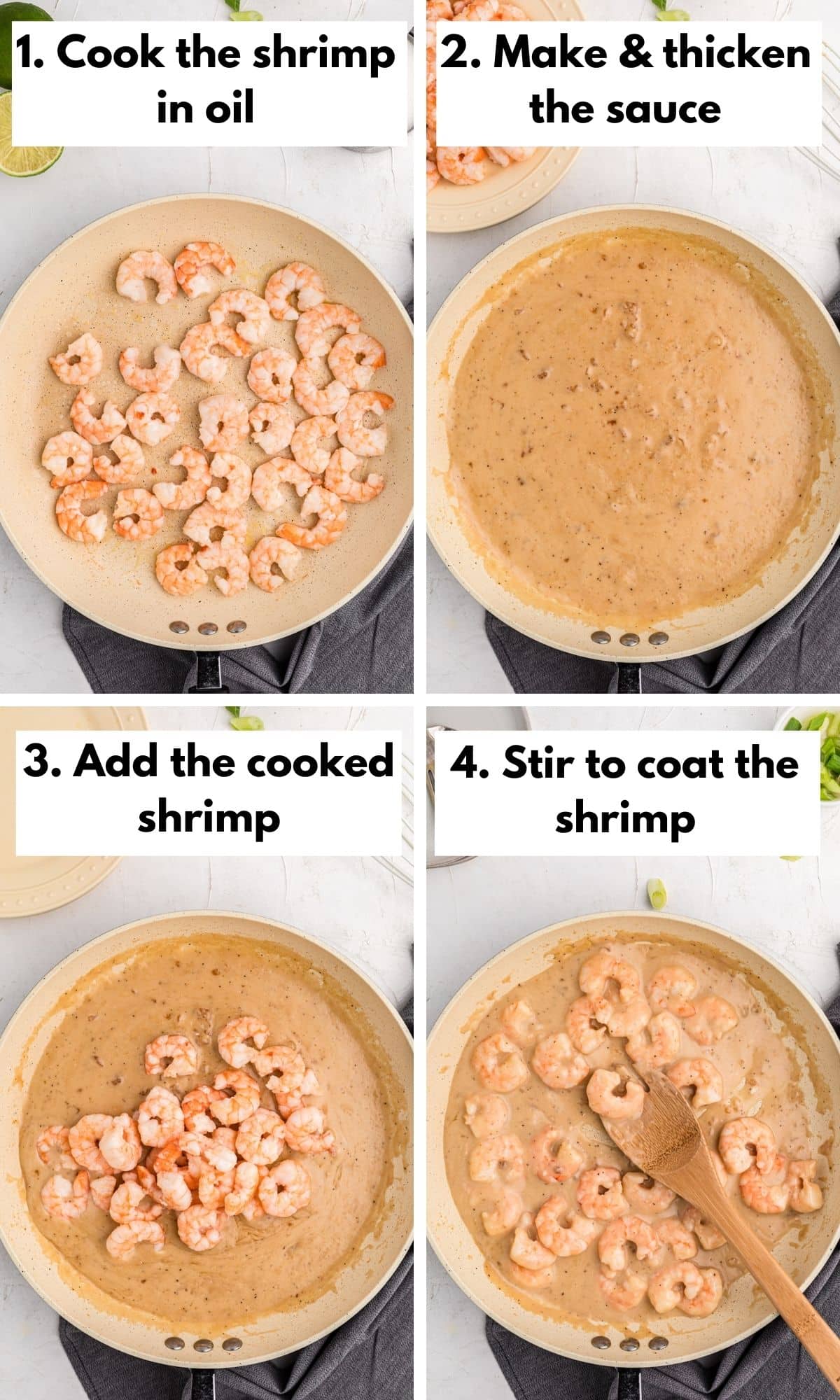 photo collage with how to make coconut shrimp