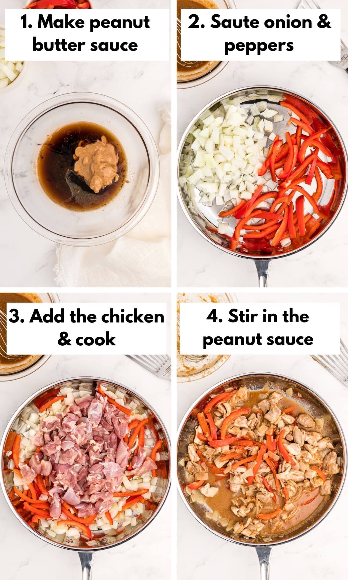 how to make peanut butter chicken