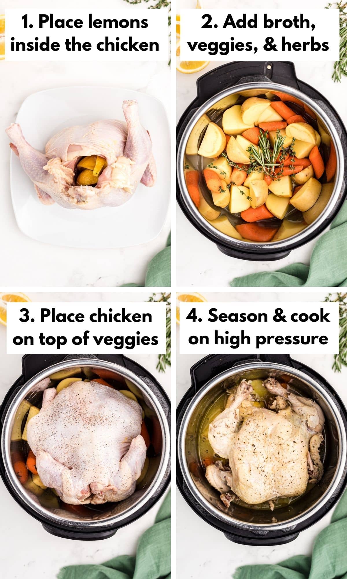 how to make a chicken in the instant pot.