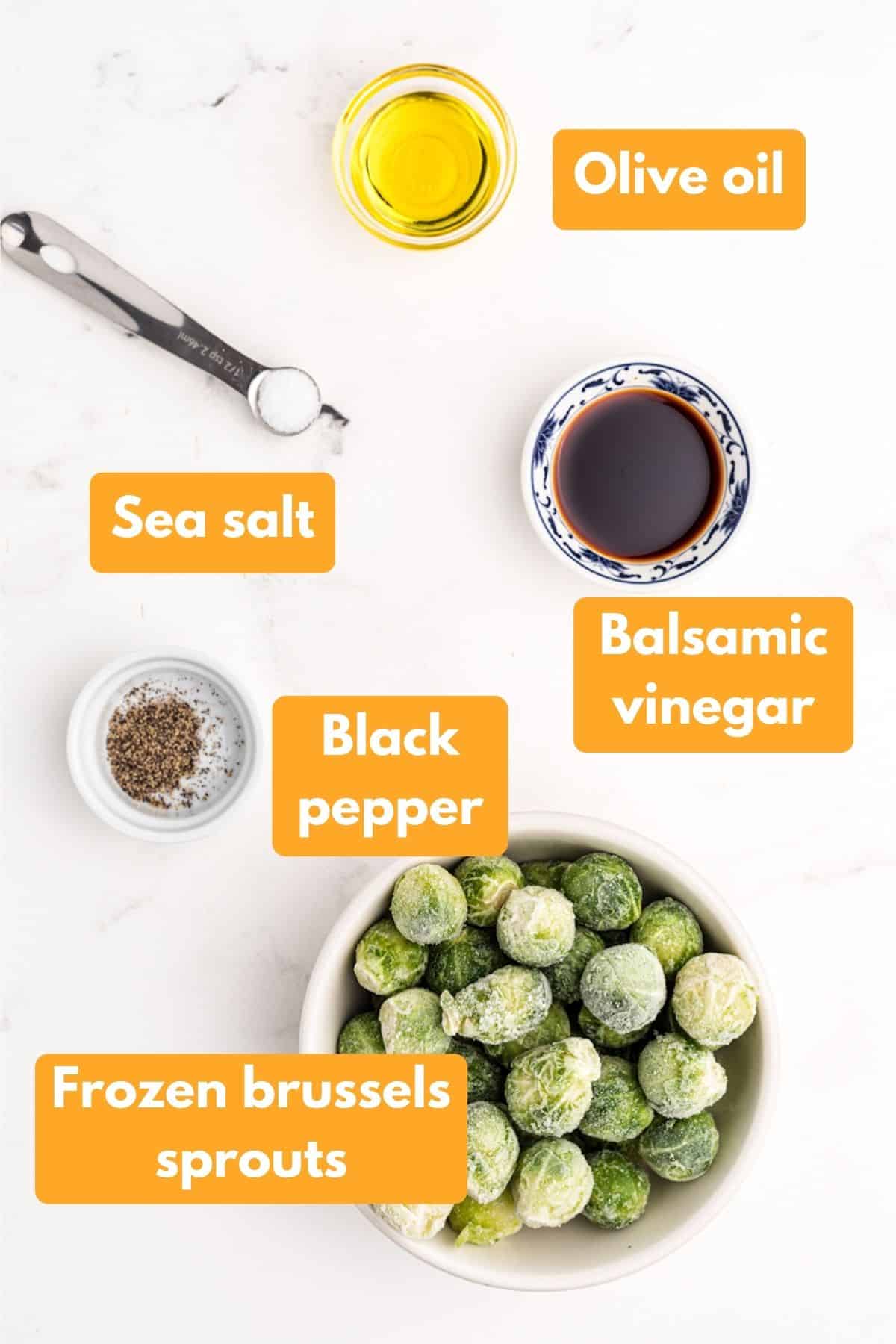 ingredients for air fryer frozen brussels sprouts