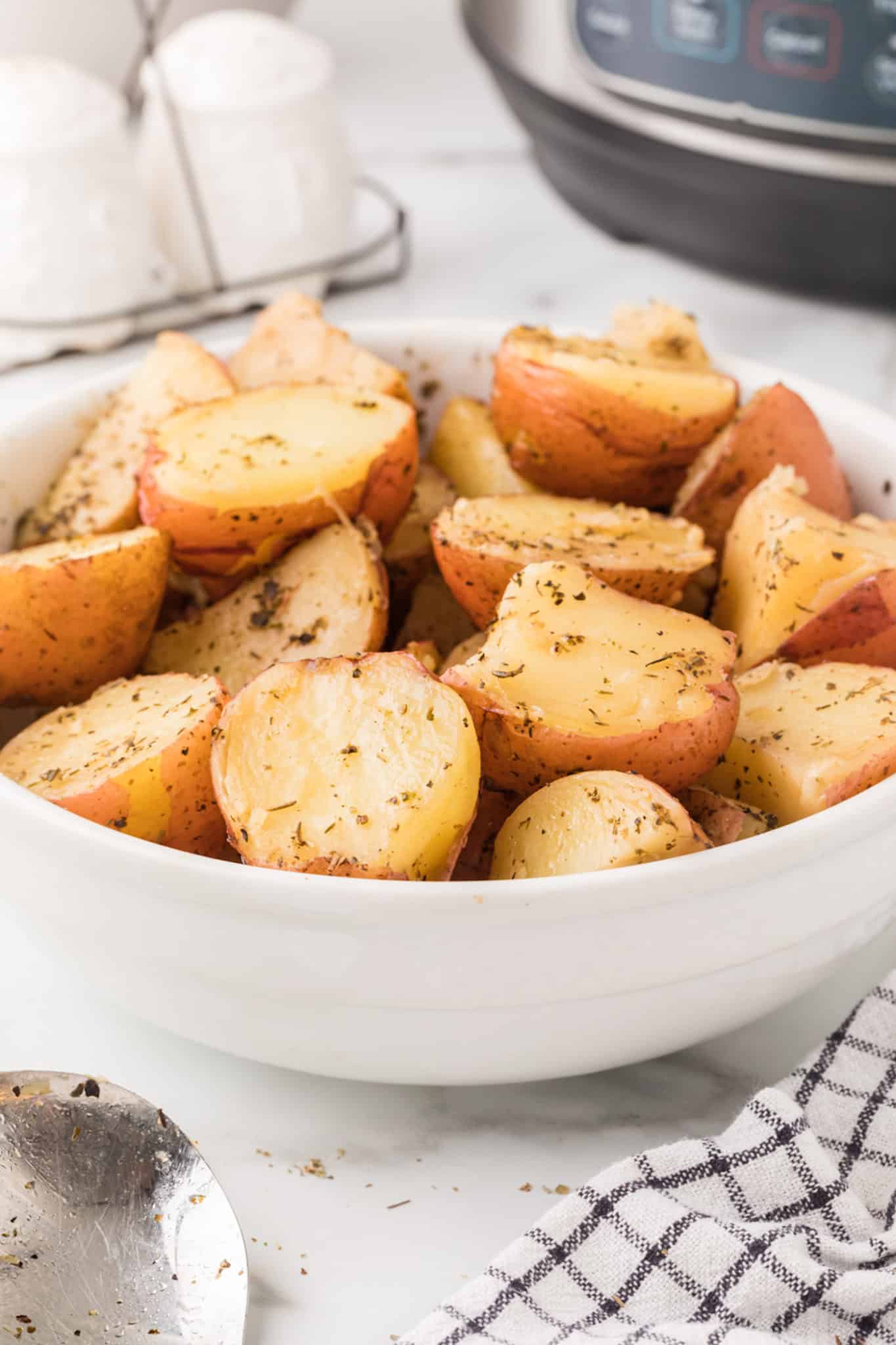 Garlic Butter Instant Pot Red Potatoes Recipe - Little Sunny Kitchen