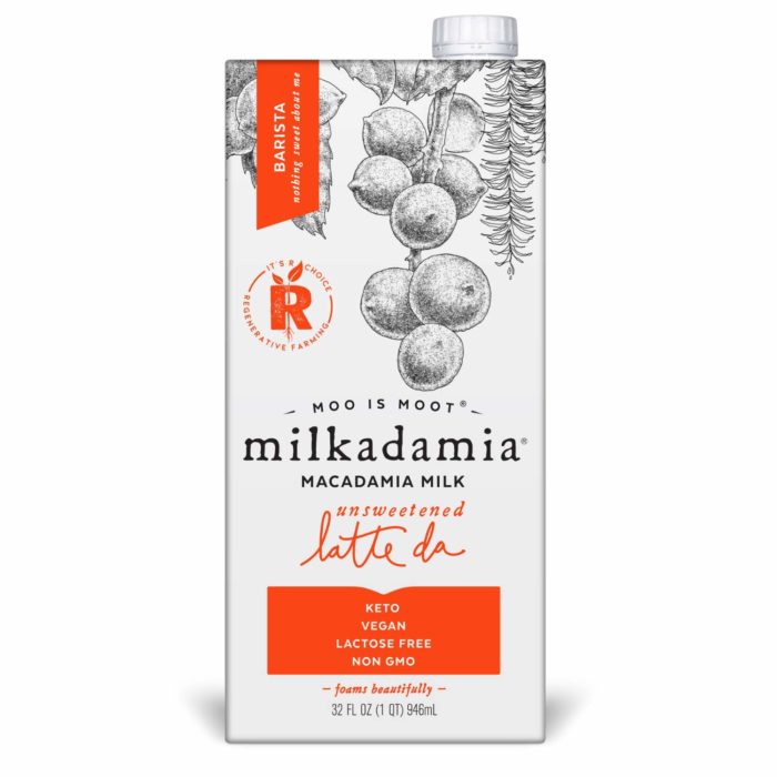 milkadamia macadamia milk unsweetened latte de barista