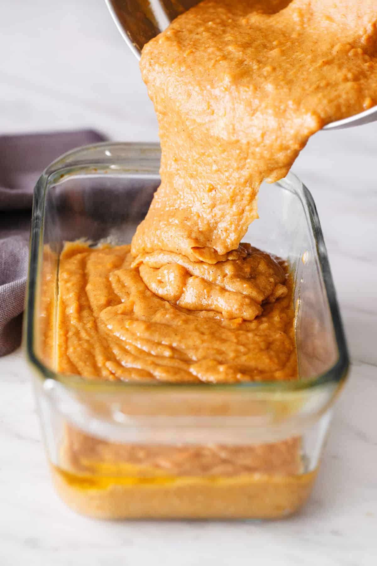 batter for sweet potato bread.