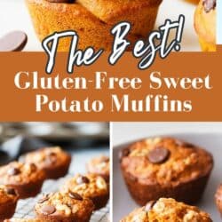 gluten free sweet potato muffins pin.