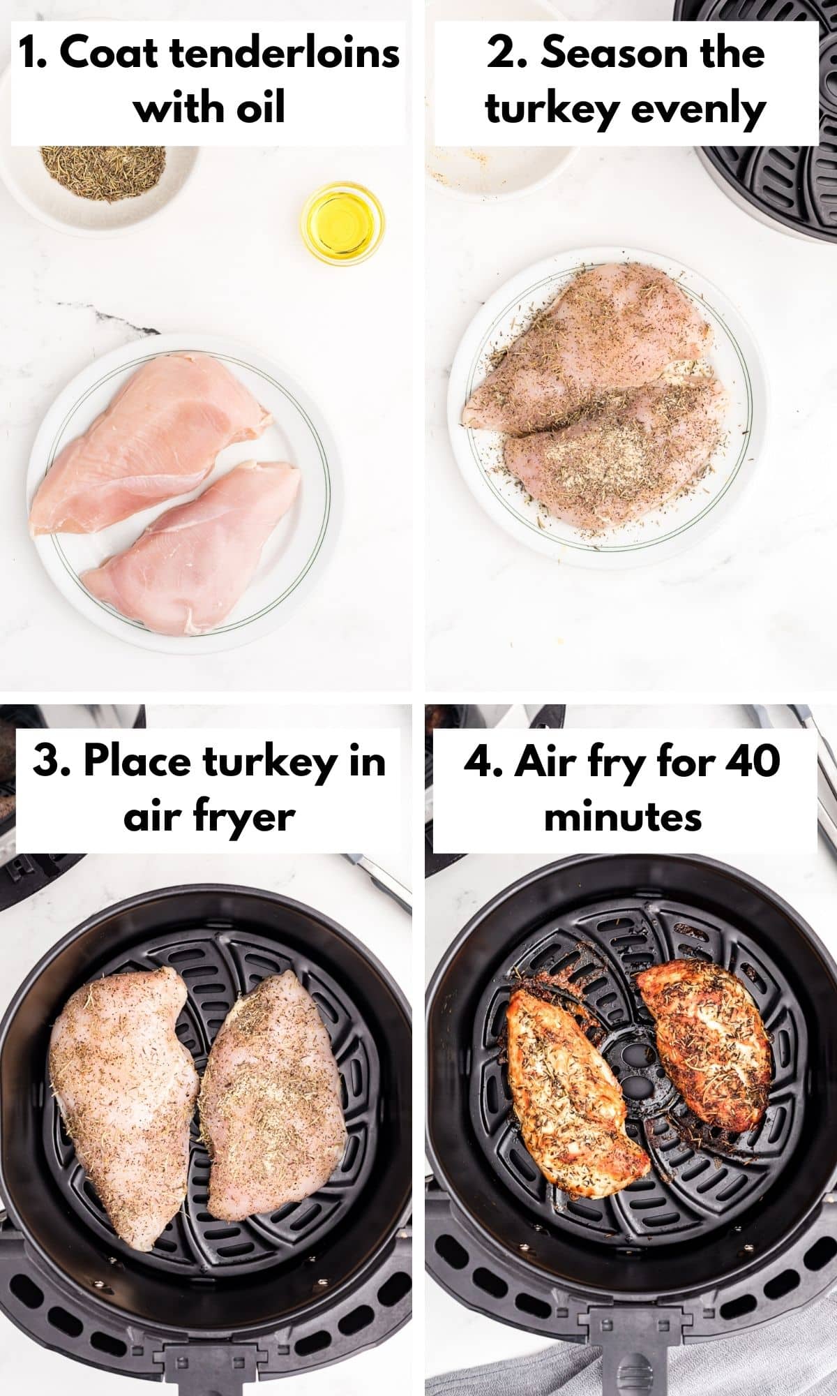 how to cook turkey breasts in the air fryer.