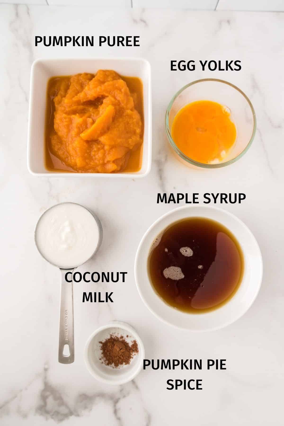 ingredients for instant pot pumpkin pudding