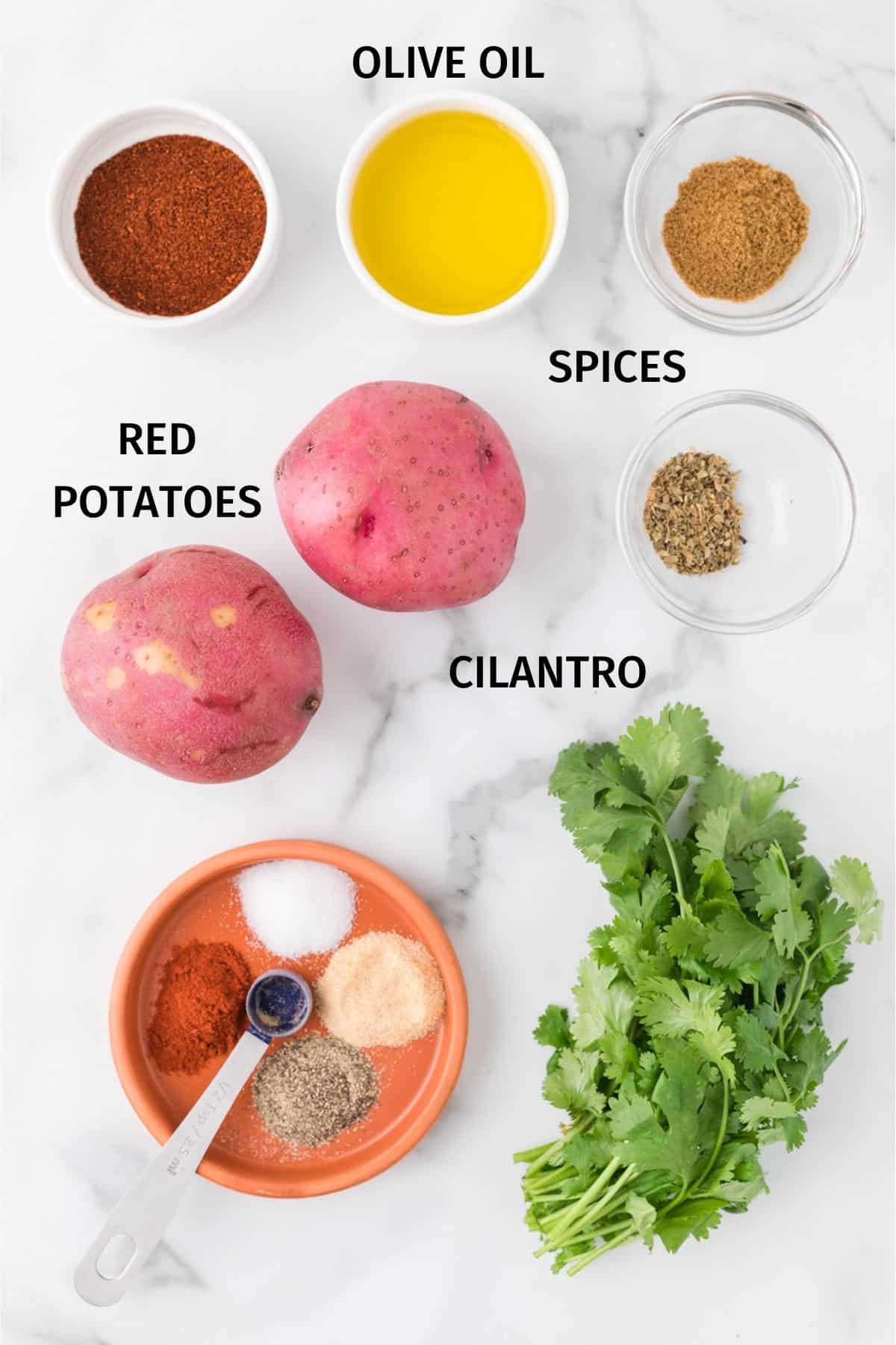 ingredients for mexican potatoes