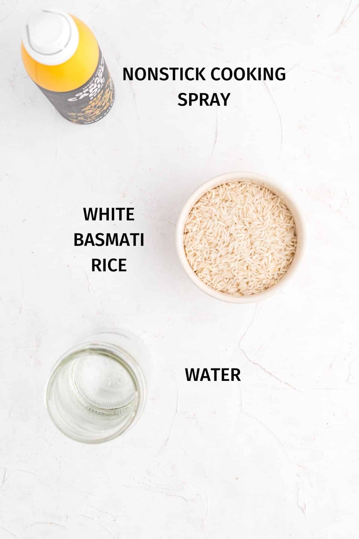 ingredients to make instant pot basmati rice