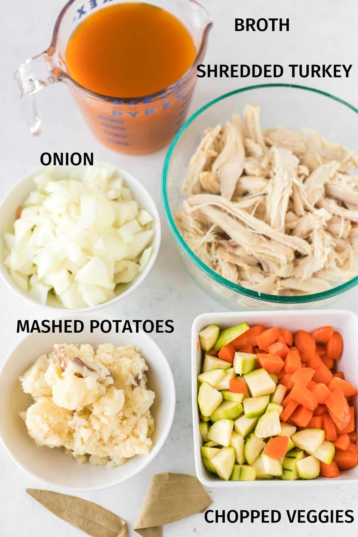 ingredients for turkey soup