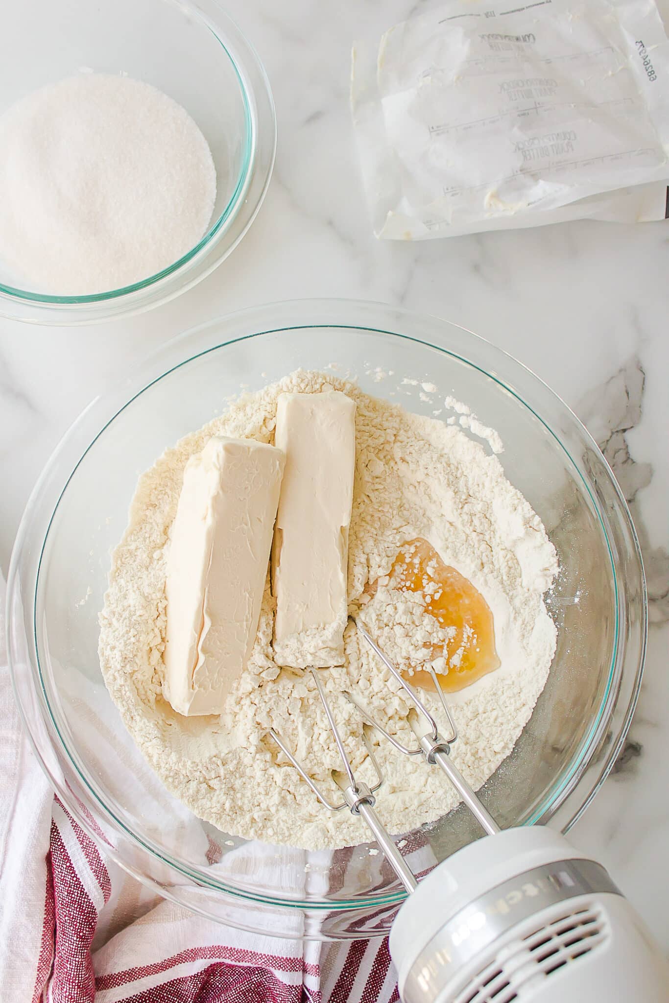 ingredients for dairy free sugar cookies.