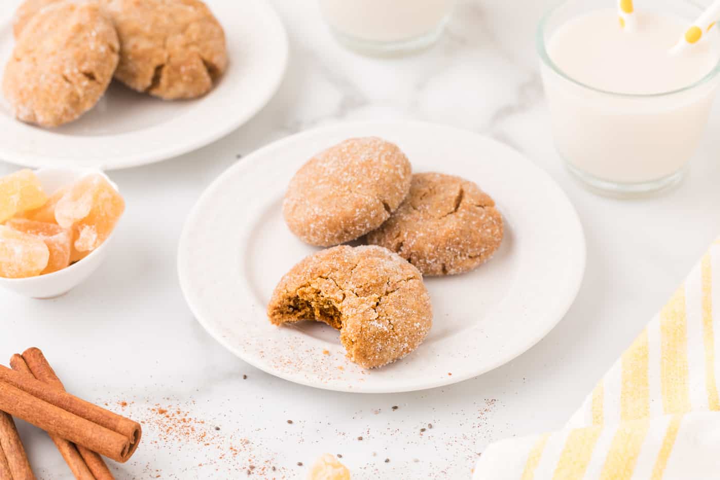 Vegan Gingersnap Cookies