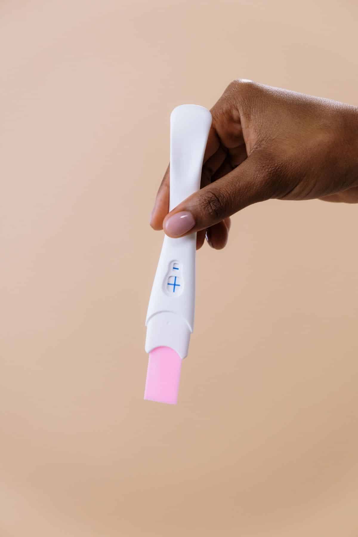 a positive pregnancy test