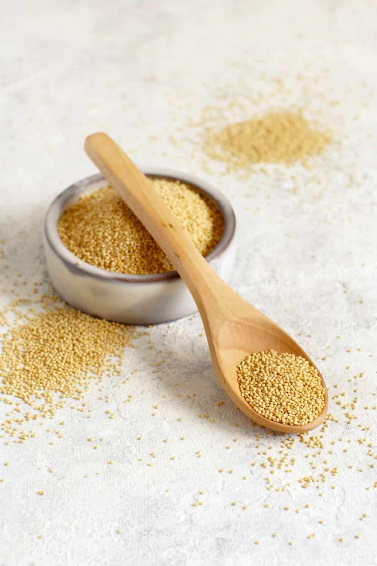 a bowl of amaranth.