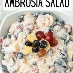 healthy ambrosia salad pin
