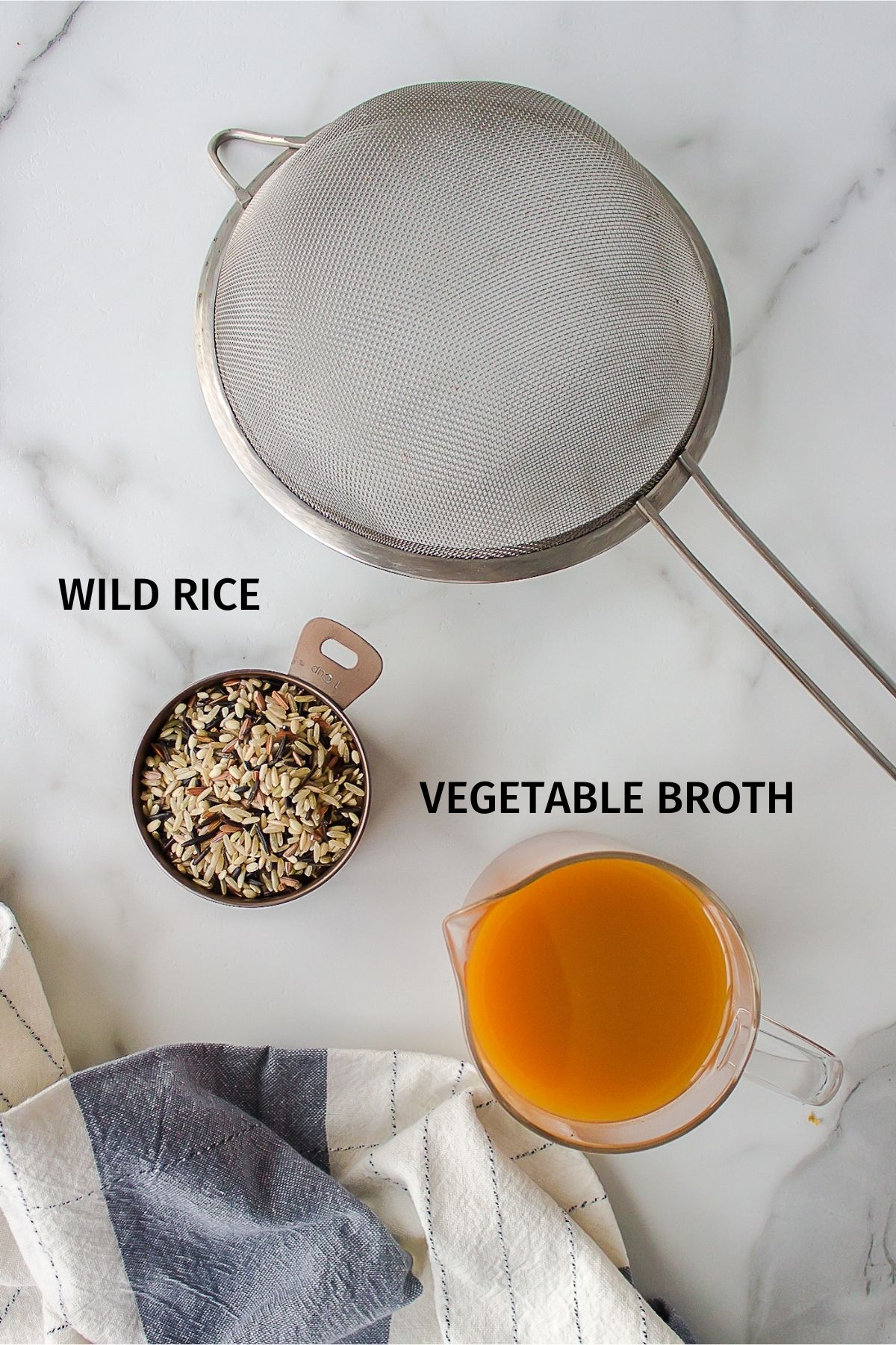 ingredients for wild rice