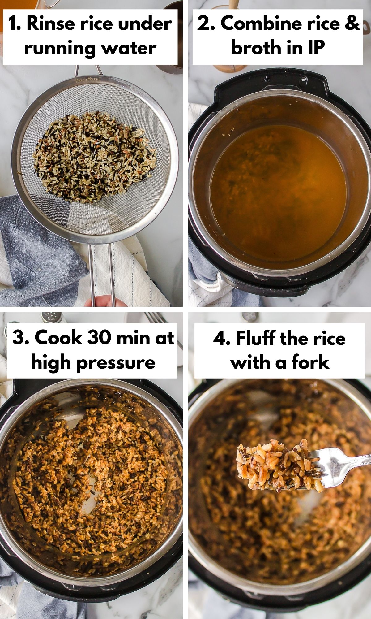 how to make wild rice in the instant pot