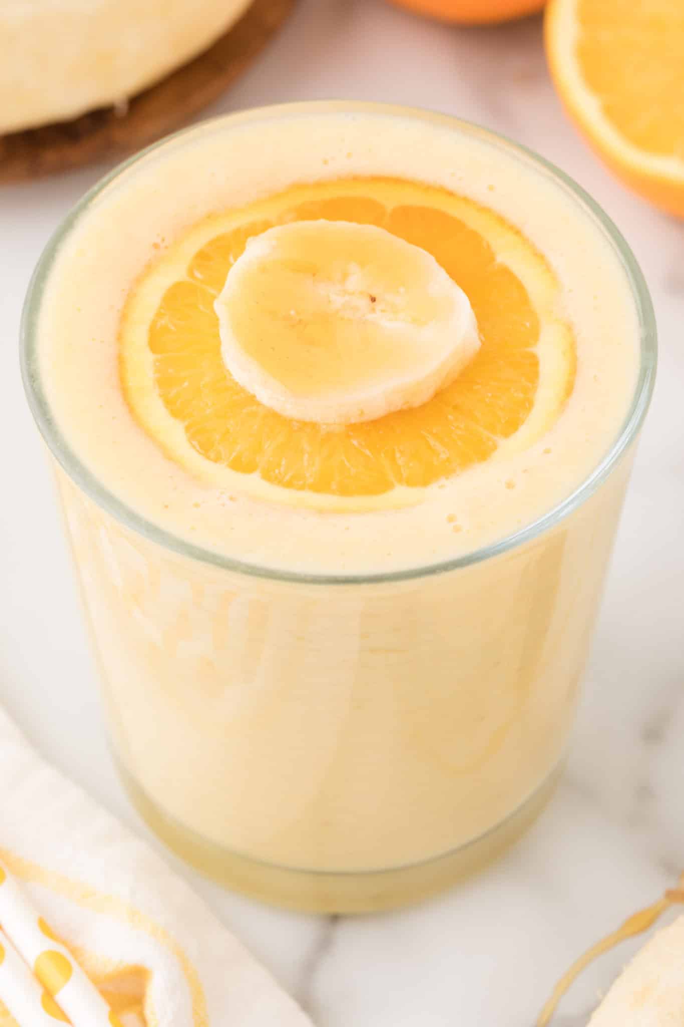 Orange Banana Smoothie  Vegan Option - Clean Eating Kitchen