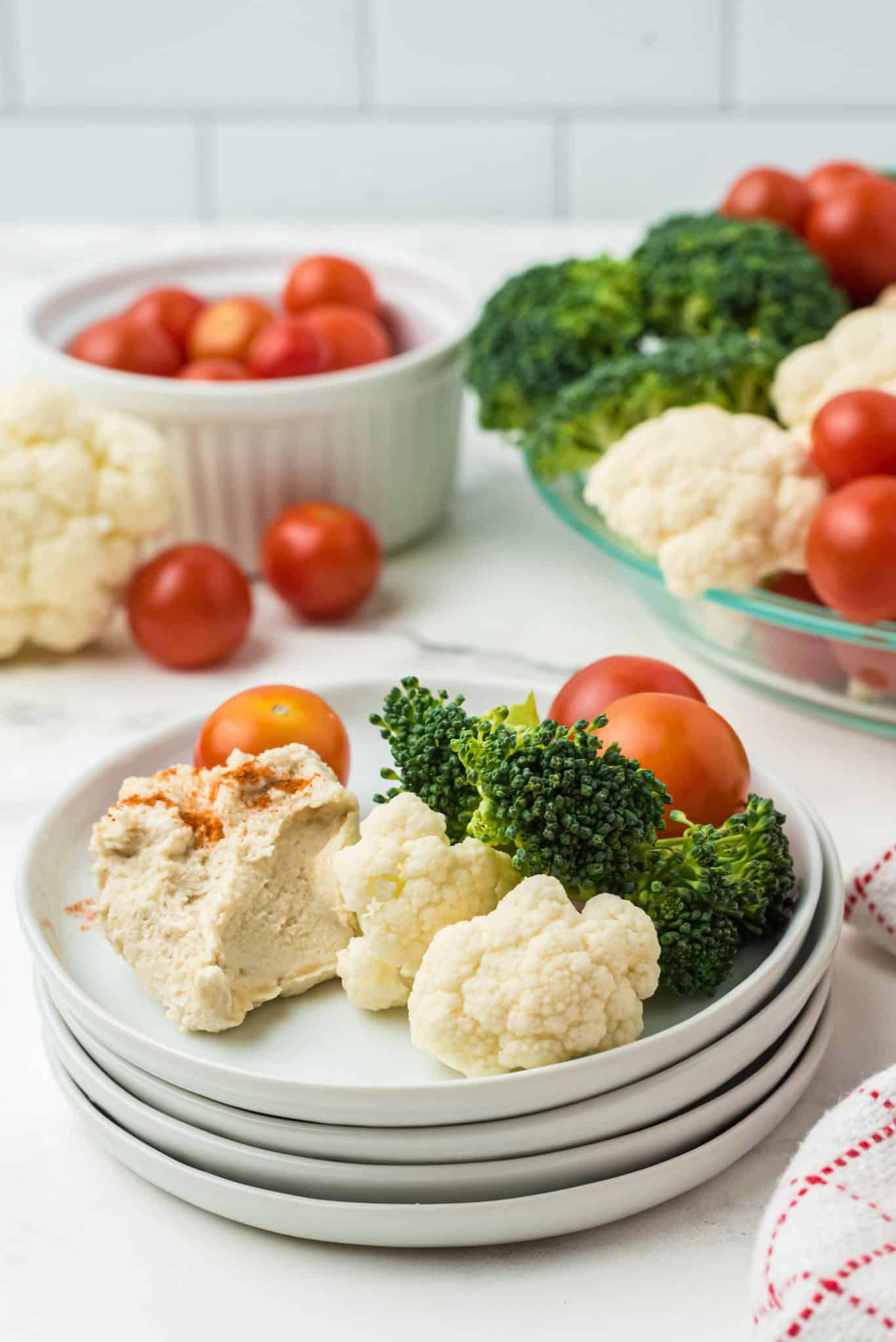 hummus with vegetables