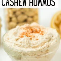 whole30 cashew hummus in bowl