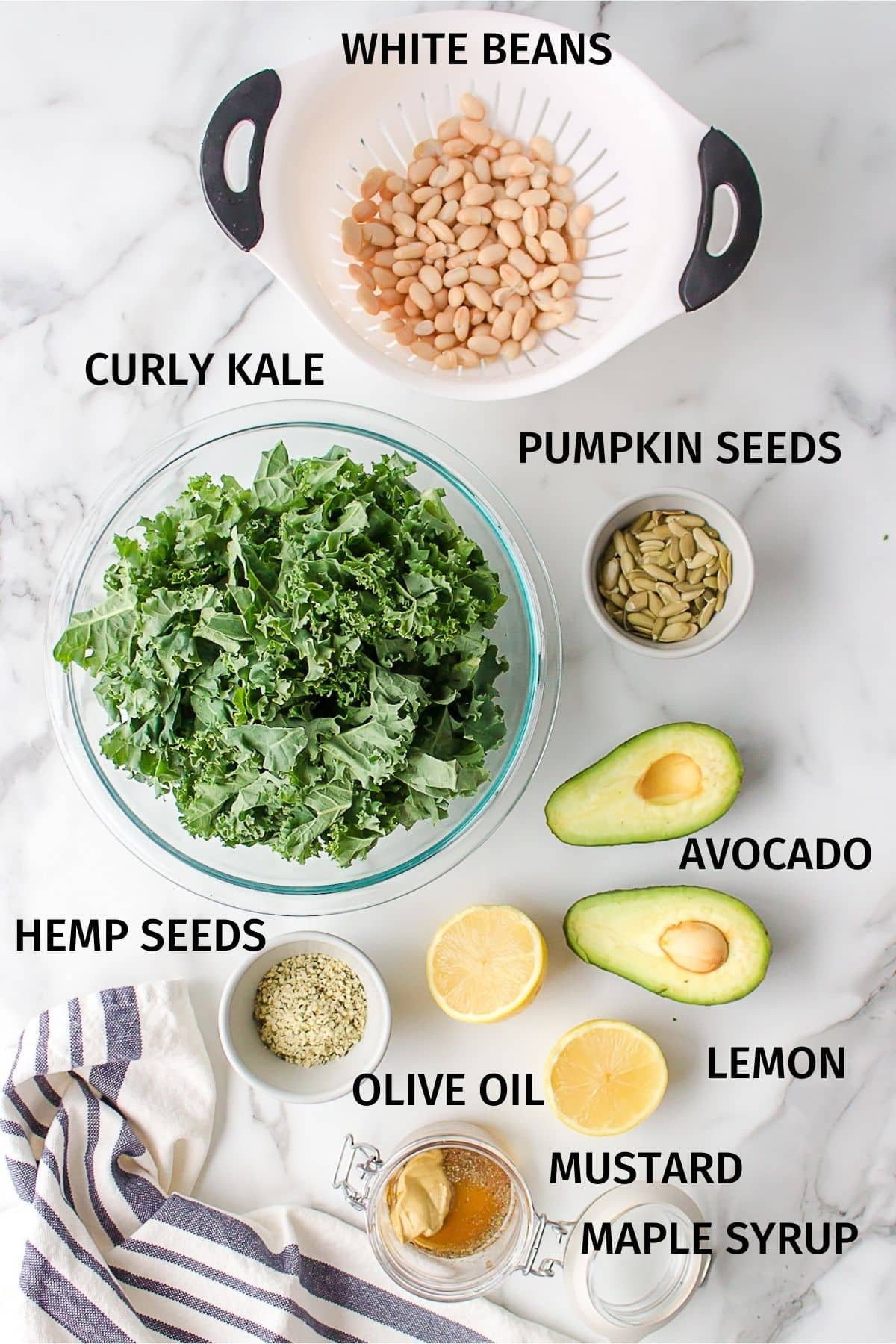 ingredients for erewhon kale salad
