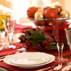 red themed holiday tables cape