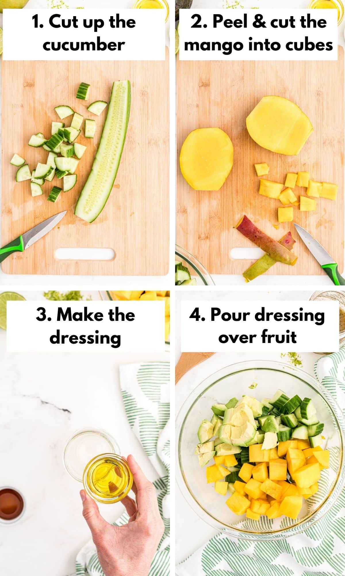 how to make mango avocado salad.