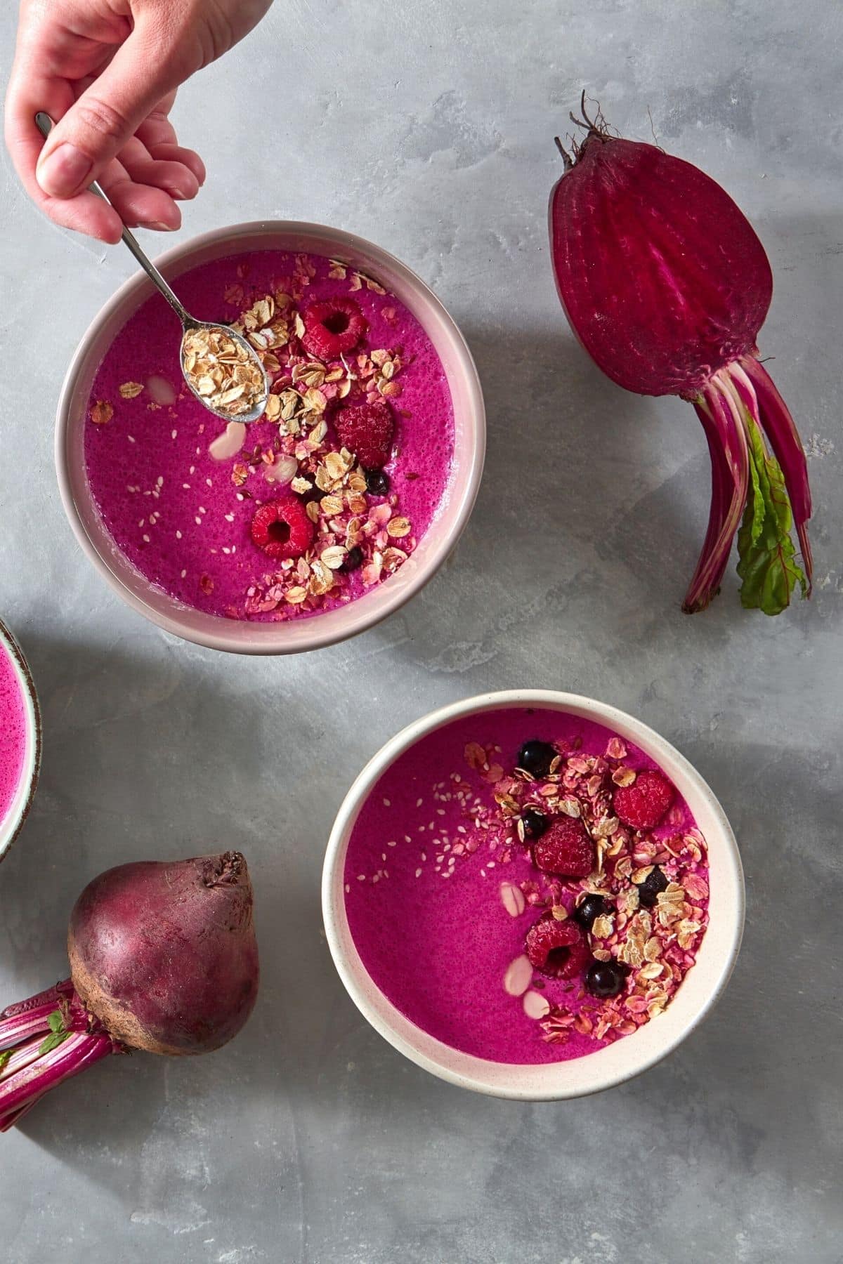 beet powder smoothie bowls 