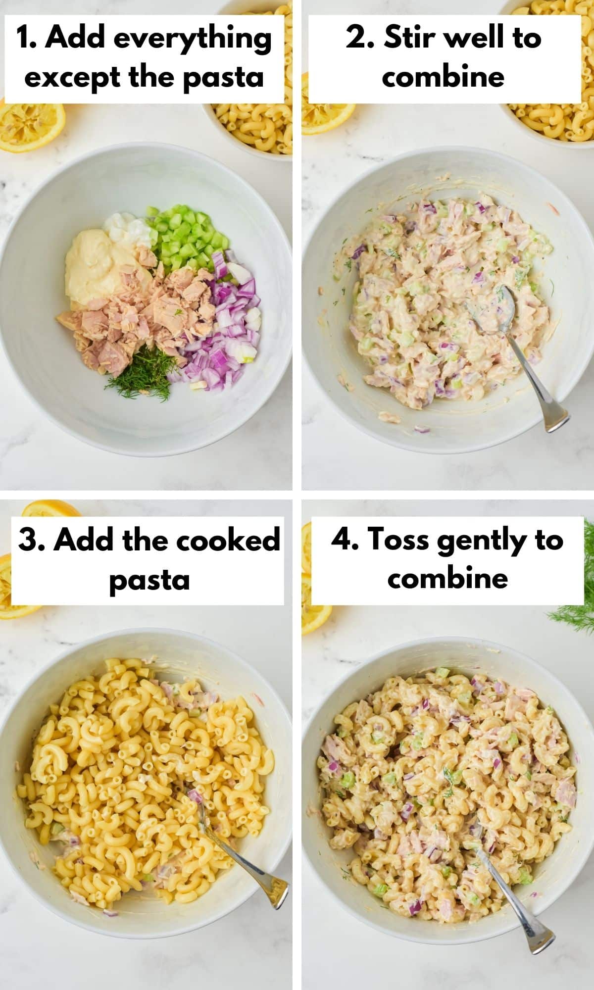 how to make tuna pasta salad.