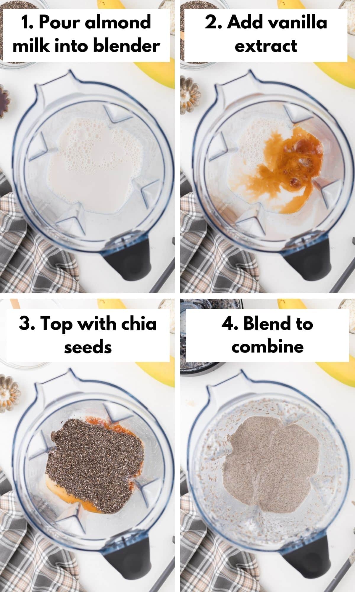 how to make chia pudding in blender