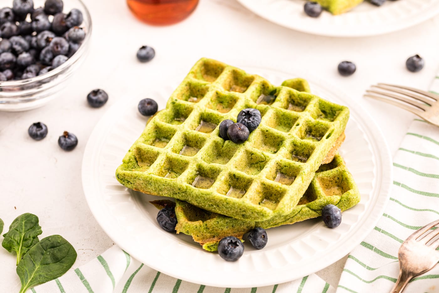 Green Waffles - Clean Eating Kitchen