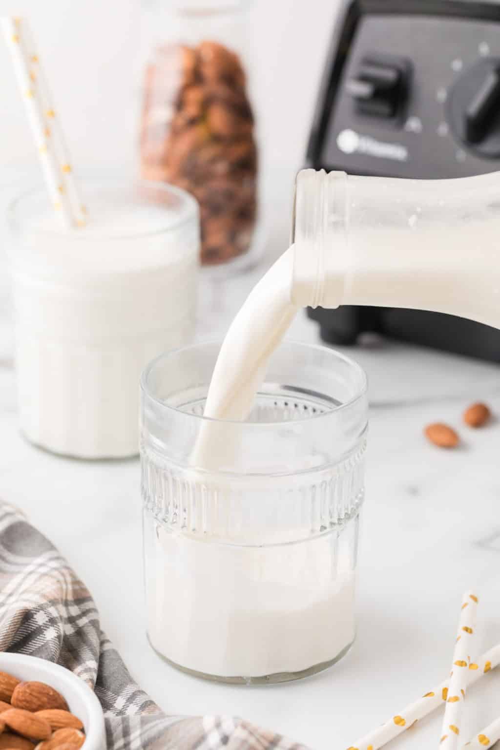 Vitamix Almond Milk Using Peeled Almonds Clean Eating Kitchen