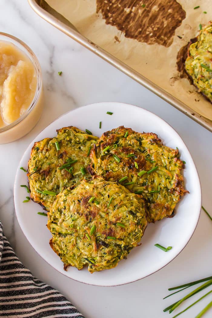 Baked Zucchini Potato Fritters - Clean Eating Kitchen