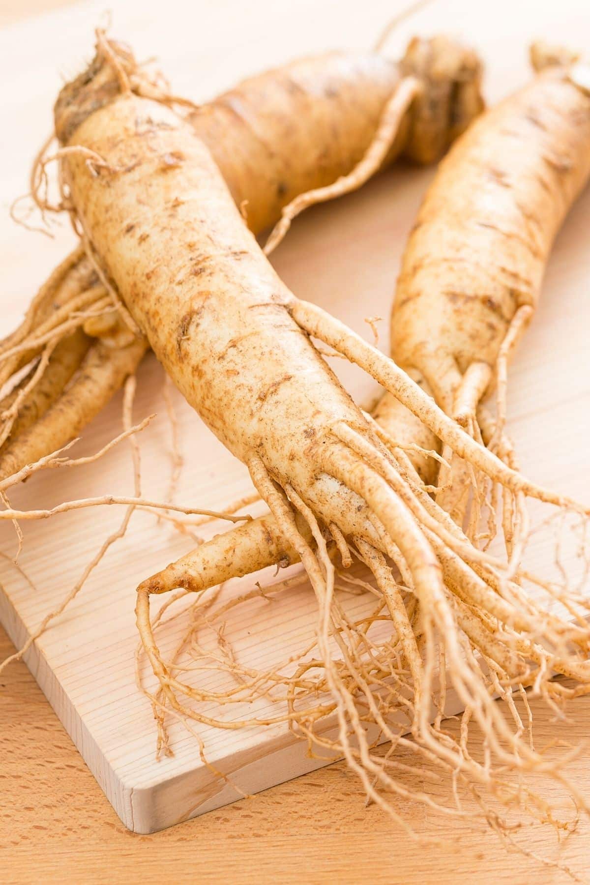 ginseng root on table.