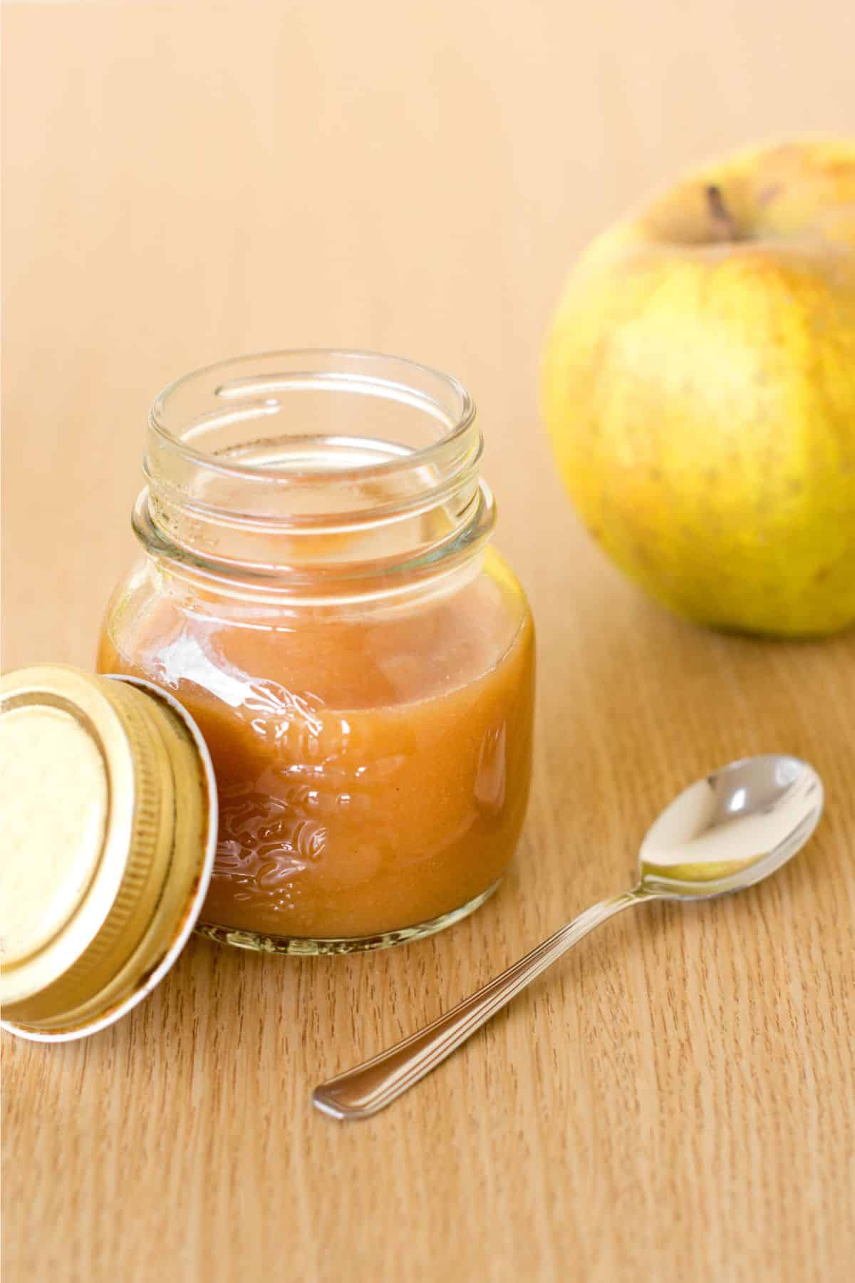 blended applesauce puree.