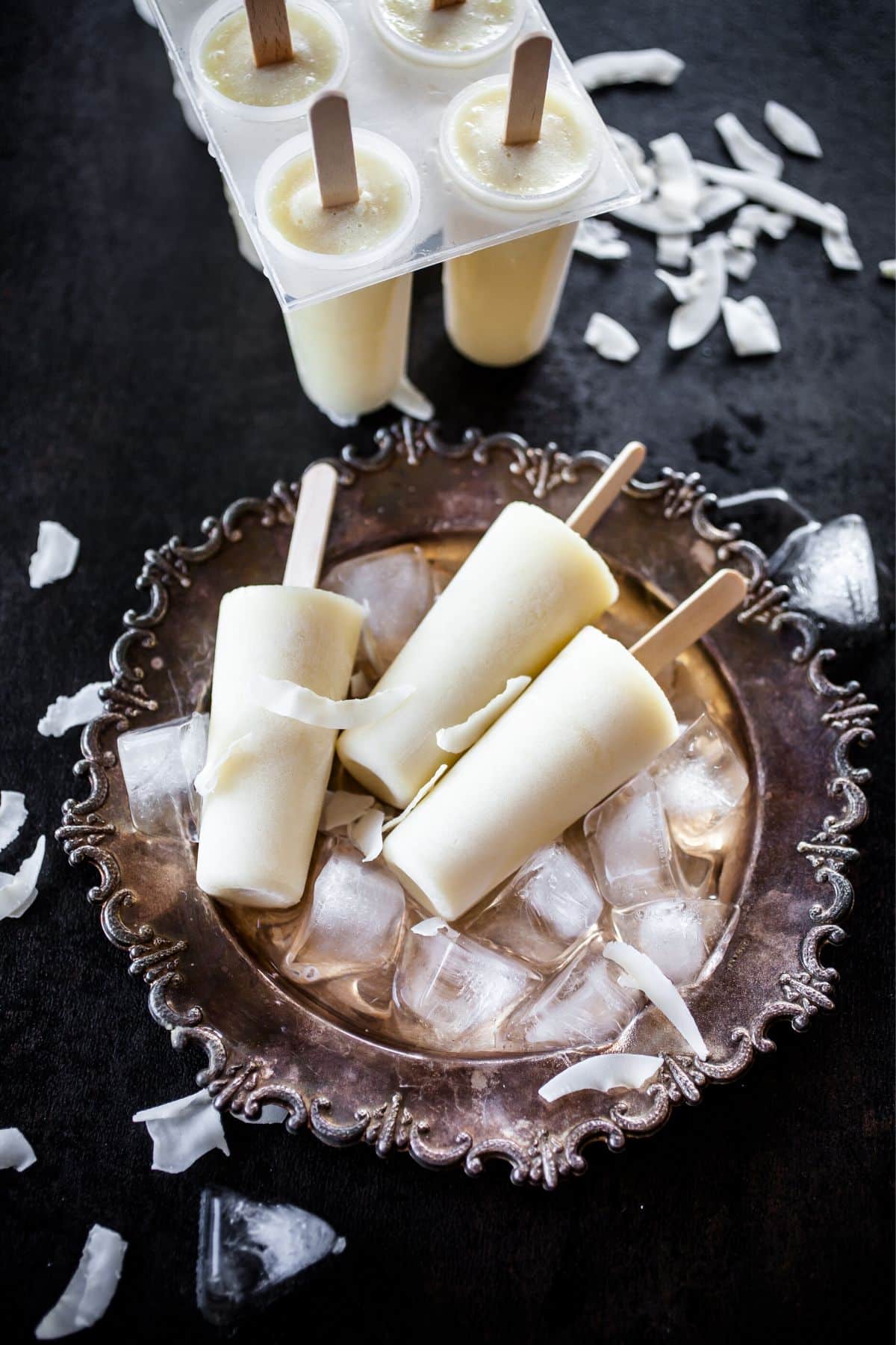 banana popsicles.