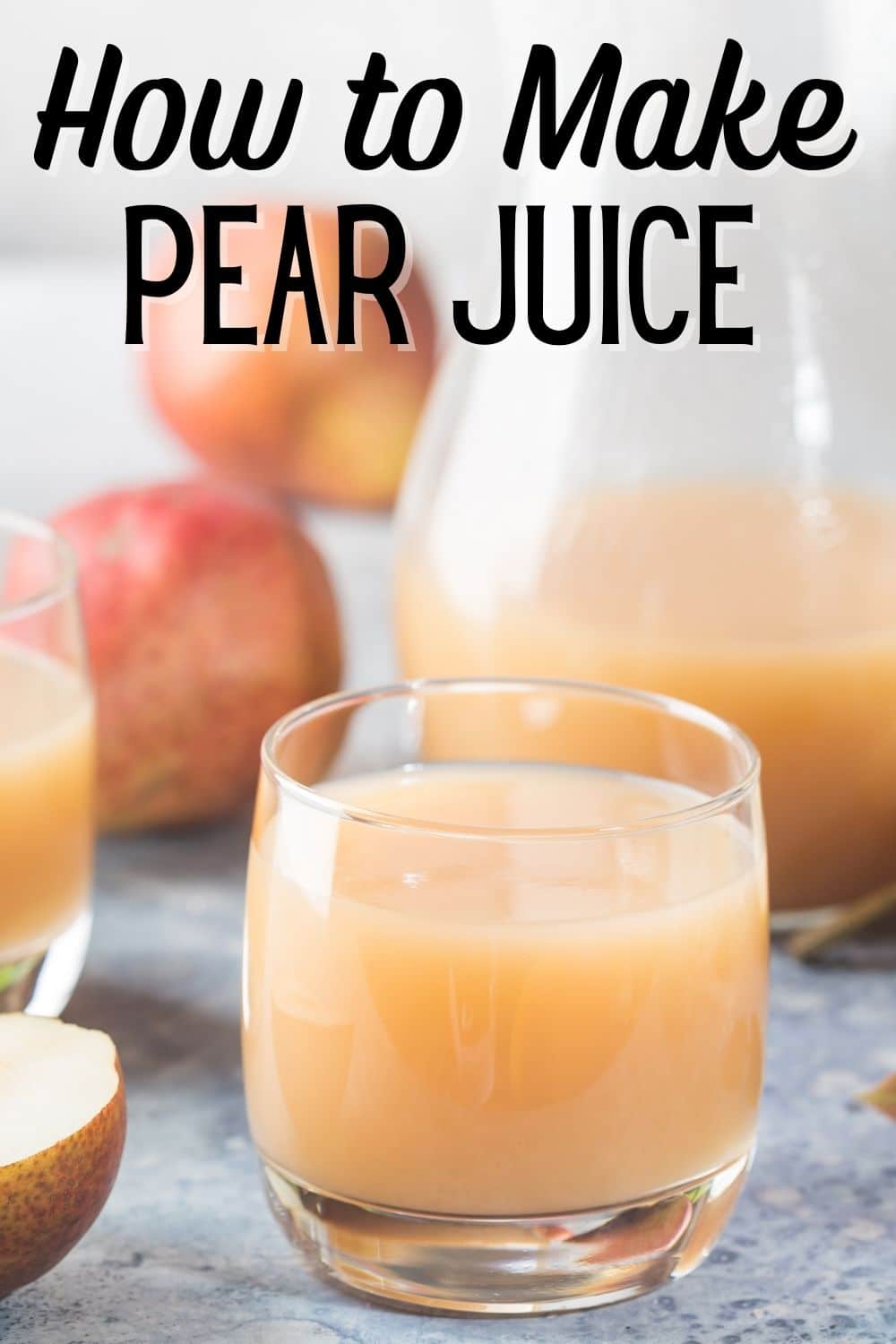 Pear Juice Recipe (Juicer or Blender) Clean Eating Kitchen