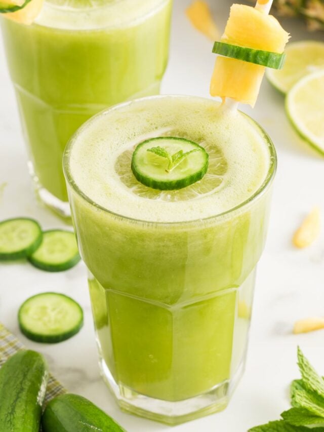 Best Cucumber Pineapple Smoothie Clean Eating Kitchen