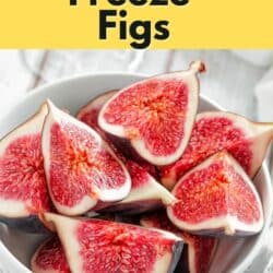 A white bowl of quartered fresh figs.