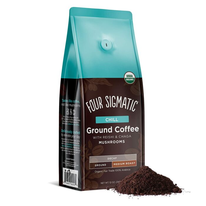 a bag of Four Sigmatic Chill Coffee.