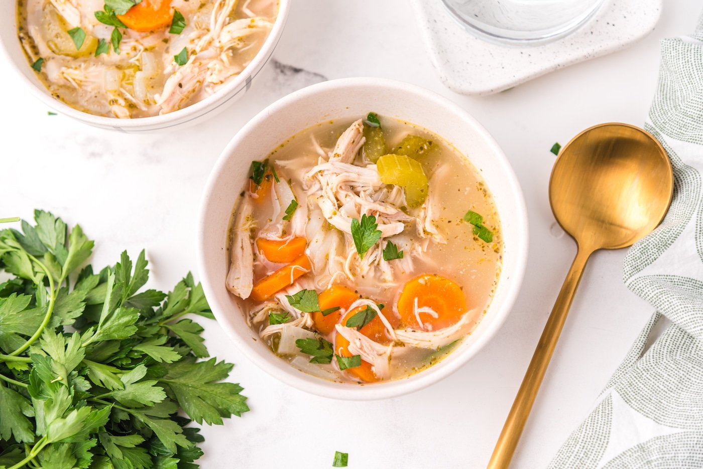 Southwest Leftover Turkey Soup - Crockpot, Instant Pot, or Stovetop